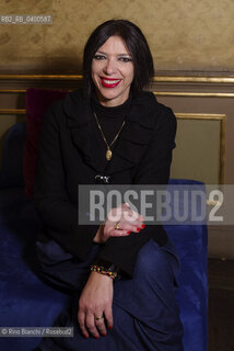 Turin October 22, 2025..Nicoletta Verna, writer, publishing consultant, and essayist, photographed in Turin at the Circolo dei lettori/Nicoletta Verna scrittrice, consulente per leditoria, saggista, fotografata a Torino negli ambienti del Circolo dei lettori. ©Rino Bianchi/Rosebud2