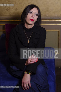 Turin October 22, 2025..Nicoletta Verna, writer, publishing consultant, and essayist, photographed in Turin at the Circolo dei lettori/Nicoletta Verna scrittrice, consulente per leditoria, saggista, fotografata a Torino negli ambienti del Circolo dei lettori. ©Rino Bianchi/Rosebud2