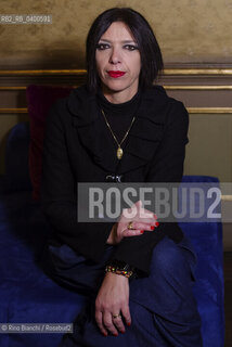 Turin October 22, 2025..Nicoletta Verna, writer, publishing consultant, and essayist, photographed in Turin at the Circolo dei lettori/Nicoletta Verna scrittrice, consulente per leditoria, saggista, fotografata a Torino negli ambienti del Circolo dei lettori. ©Rino Bianchi/Rosebud2