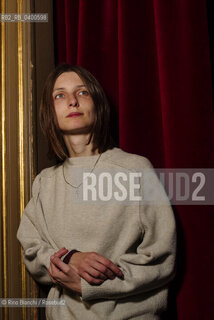 Turin October 22, 2025..Anja Boato, a writer and film expert, collaborates with the Venice Film Festival and writes for the digital literature magazine Il Rifugio dell’Ircocervo, photographed in Turin at the Circolo dei lettori/Anja Boato scrittrice, esperta di cinema,  collabora con la Mostra del Cinema di Venezia e scrive per la rivista digitale di letteratura Il Rifugio dell’Ircocervo fotografata a Torino negli ambienti del Circolo dei lettori. ©Rino Bianchi/Rosebud2