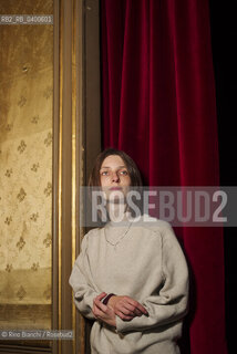 Turin October 22, 2025..Anja Boato, a writer and film expert, collaborates with the Venice Film Festival and writes for the digital literature magazine Il Rifugio dell’Ircocervo, photographed in Turin at the Circolo dei lettori/Anja Boato scrittrice, esperta di cinema,  collabora con la Mostra del Cinema di Venezia e scrive per la rivista digitale di letteratura Il Rifugio dell’Ircocervo fotografata a Torino negli ambienti del Circolo dei lettori. ©Rino Bianchi/Rosebud2