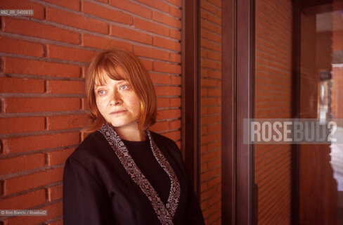 Rome, March 27, 2010..Elisa Biagini, poet and professor of Art History, Literature, and Creative Writing at New York University Florence, photographed in Rome at the Auditorium Parco della Musica during Rome, March 27, 2010..Elisa Biagini, poet and professor of Art History, Literature, and Creative Writing at New York University Florence, photographed in Rome at the Auditorium Parco della Musica during Libri come/Elisa Biagini, poetessa, docente di Storia dell’arte, Letteratura e Scrittura creativa alla New York University Florence, fotografata a Roma negli spazi dellAuditorium Parco della Musica durante Libri come. ©Rino Bianchi/Rosebud2