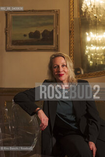 Turin November 15, 2025..Judith Koelemeijer, a Dutch writer and journalist, photographed in the Circolo dei lettori in Turin during the Radici Festival/Judith Koelemeijer scrittrice e giornalista olandese, fotografata negli ambienti del Circolo dei lettori di Torino durante il Festival Radici. ©Rino Bianchi/Rosebud2