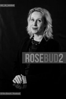 Turin November 15, 2025..Judith Koelemeijer, a Dutch writer and journalist, photographed in the Circolo dei lettori in Turin during the Radici Festival/Judith Koelemeijer scrittrice e giornalista olandese, fotografata negli ambienti del Circolo dei lettori di Torino durante il Festival Radici. ©Rino Bianchi/Rosebud2