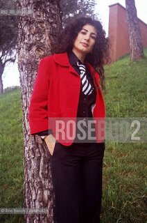 Rome, March 28, 2010..Joumana Haddad, writer, poet, translator, journalist, editor of the cultural pages of the newspaper An Nahar, founder of the magazine Jasad and professor at the Lebanese-American University of Beirut, photographed in Rome in the spaces of the Auditorium Parco della Musica during the Libri come event/Joumana Haddad scrittrice, poetessa, traduttrice, giornalista, responsabile delle pagine.culturali del quotidiano «An Nahar», ha fondato.la rivista «Jasad» e docente all’Università Libano-Americana.di Beirut, fotografata a Roma negli spai dellAuditorium Parco della musica durante levento Libri come ©Rino Bianchi/Rosebud2