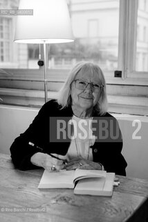 Turin November 15, 2025..Vivian Lamarque, born Vivian Provera Pellegrinelli Comba, Italian poet, writer, and translator, photographed in the Circolo dei lettori rooms during the Radici Festival/Vivian Lamarque, nata Vivian Provera Pellegrinelli Comba, poetessa, scrittrice, traduttrice italiana, fotografata negli ambienti del Circolo dei lettori durante il Radici Festival. ©Rino Bianchi/Rosebud2