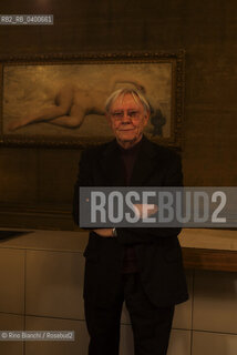 Turin November 15, 2025.Maurilio Manara, known as Milo, an Italian cartoonist, photographed in the Circolo dei lettori in Turin during the Radici Festival/Maurilio Manara, detto Milo fumettista italiano, fotografato negli ambienti del Circolo dei lettori a Torino durante il Festival Radici. ©Rino Bianchi/Rosebud2