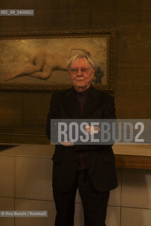 Turin November 15, 2025.Maurilio Manara, known as Milo, an Italian cartoonist, photographed in the Circolo dei lettori in Turin during the Radici Festival/Maurilio Manara, detto Milo fumettista italiano, fotografato negli ambienti del Circolo dei lettori a Torino durante il Festival Radici. ©Rino Bianchi/Rosebud2