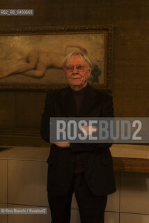 Turin November 15, 2025.Maurilio Manara, known as Milo, an Italian cartoonist, photographed in the Circolo dei lettori in Turin during the Radici Festival/Maurilio Manara, detto Milo fumettista italiano, fotografato negli ambienti del Circolo dei lettori a Torino durante il Festival Radici. ©Rino Bianchi/Rosebud2