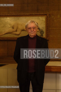 Turin November 15, 2025.Maurilio Manara, known as Milo, an Italian cartoonist, photographed in the Circolo dei lettori in Turin during the Radici Festival/Maurilio Manara, detto Milo fumettista italiano, fotografato negli ambienti del Circolo dei lettori a Torino durante il Festival Radici. ©Rino Bianchi/Rosebud2