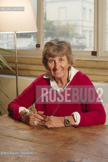 Turin November 15, 2025..Paola Mastrocola, writer, poet, playwright, and teacher, photographed in Turin at the Circolo dei lettori during the Radici Festival/Paola Mastrocola scrittrice, poetessa, drammaturga e insegnante, fotografata a Torino negli ambienti del Circolo dei lettori durante il Festival Radici. ©Rino Bianchi/Rosebud2