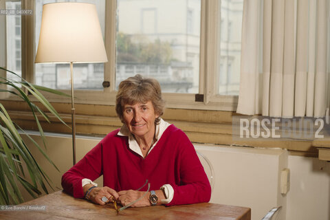 Turin November 15, 2025..Paola Mastrocola, writer, poet, playwright, and teacher, photographed in Turin at the Circolo dei lettori during the Radici Festival/Paola Mastrocola scrittrice, poetessa, drammaturga e insegnante, fotografata a Torino negli ambienti del Circolo dei lettori durante il Festival Radici. ©Rino Bianchi/Rosebud2