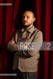 Turin November 15, 2025..Riccardo Gasperina Geroni, Italianist, scholar of Italian literature, university professor, and essayist, photographed in Turin at the Circolo dei lettori during the Radici Festival/Riccardo Gasperina Geroni, italianista, studioso di letteratura italiana, docente universitario, saggista, fotografato a Torino negli spazio del Circolo dei lettori durante il Festival Radici. ©Rino Bianchi/Rosebud2