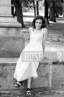 Rome June 10, 2017..Elisa Donzelli, poet and literary critic, photographed in Rome in the park of Villa Torlonia/Elisa Donzelli, poetessa e critica letteraria, fotografata a Roma nel parco di Villa Torlonia.. ©Rino Bianchi/Rosebud2
