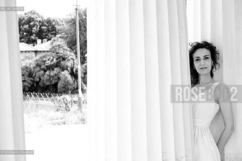 Rome June 10, 2017..Elisa Donzelli, poet and literary critic, photographed in Rome in the park of Villa Torlonia/Elisa Donzelli, poetessa e critica letteraria, fotografata a Roma nel parco di Villa Torlonia.. ©Rino Bianchi/Rosebud2