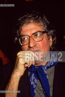 Rome March 18, 1994..Dario Bellezza, poet, writer, playwright, translator, and editor, discovered by Pasolini, for whom he edited his correspondence for a time, photographed in Rome during a public meeting/Dario Bellezza poeta, scrittore, drammaturgo, traduttore e curatore editoriale, scoperto da Pasolini, per il quale curò per un periodo la corrispondenza, fotografato a Roma durante ad un incontro pubblico. ©Rino Bianchi/Rosebud2