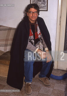 Rome March 20, 1993..Dario Bellezza, poet and writer, portrayed in his home on Via dei Pettinari in Rome/Dario Bellezza, poeta e scrittore, ritratto nella sua abitazione di via dei Pettinari a Roma. ©Rino Bianchi/Rosebud2