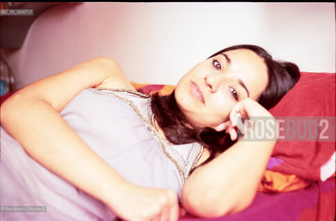 Rome, August 4, 2009..Rosella Postorino, writer, pictured in her Roman home on Colle della Serpentara/Rosella Postorino, scrittrice, ritratta nella sua abitazione romana al Colle della Serpentara. ©Rino Bianchi/Rosebud2
