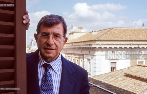 Rome, July 10, 2009..Corrado Calabrò, poet and writer, President of AGCOM, pictured in Rome on the terrace of the Communications Regulatory Authority/Corrado Calabrò, poeta e scrittore, Presidente dellAGCOM, ritratto a Roma sul terrazzo dellAutorità per le Garanzie nelle Comunicazioni. ©Rino Bianchi/Rosebud2