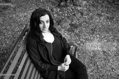 Rome April 5, 2019..Elisa Casseri graduated in mechanical engineering, writer, writes theatrical texts, author of the blog Memories of an Estathè drinker, debuted with the novel Hydraulic theory of families in 2014. In 2015, she won the 53rd edition of the Award Riccione for the theater with the text Lorizzonte degli eventi/Elisa Casseri laureata in ingegneria meccanica, scrittrice, scrive testi teatrali, autrice del blog Memorie di una bevitrice di Estathè, ha esordito con il romanzo Teoria idraulica delle famiglie  nel 2014. Nel 2015, ha vinto la 53° edizione del Premio Riccione per il Teatro con il testo L’orizzonte degli eventi. ©Rino Bianchi/Rosebud2