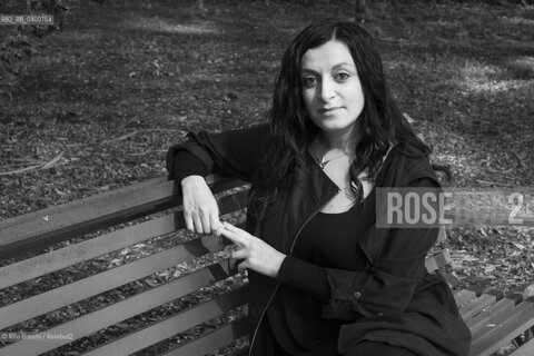 Rome April 5, 2019..Elisa Casseri graduated in mechanical engineering, writer, writes theatrical texts, author of the blog Memories of an Estathè drinker, debuted with the novel Hydraulic theory of families in 2014. In 2015, she won the 53rd edition of the Award Riccione for the theater with the text Lorizzonte degli eventi/Elisa Casseri laureata in ingegneria meccanica, scrittrice, scrive testi teatrali, autrice del blog Memorie di una bevitrice di Estathè, ha esordito con il romanzo Teoria idraulica delle famiglie  nel 2014. Nel 2015, ha vinto la 53° edizione del Premio Riccione per il Teatro con il testo L’orizzonte degli eventi. ©Rino Bianchi/Rosebud2