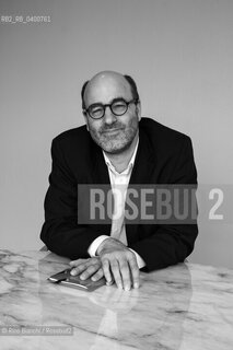 Turin May 10, 2018..Alain Deneault French Canadian author from Quebec, photographed at the Double Tree Hotel in Turin/ Alain Deneault autore franco-canadese del Quebec, fotografato al Double Tree Hotel di Torino. ©Rino Bianchi/Rosebud2