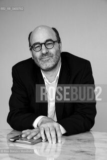 Turin May 10, 2018..Alain Deneault French Canadian author from Quebec, photographed at the Double Tree Hotel in Turin/ Alain Deneault autore franco-canadese del Quebec, fotografato al Double Tree Hotel di Torino. ©Rino Bianchi/Rosebud2