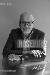 Roddy Doyle, Irish writer and screenwriter, photographed in Turin in the Lingotto spaces/Roddy Doyle, scrittore e sceneggiatore irlandese, fotografato a Torino negli spazi del Lingotto. ©Rino Bianchi/Rosebud2
