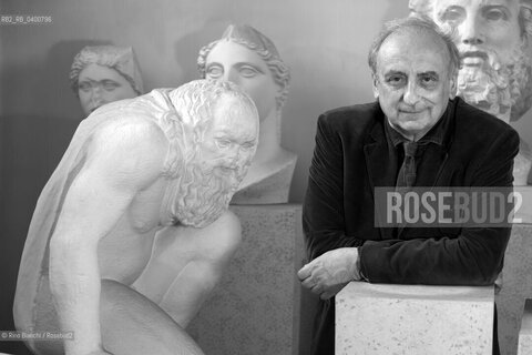 Rome April 11, 2019..Giulio Guidorizzi, Italian grecista, essayist, translator and academic, photographed in Rome in the spaces of the Museum of Classical Art at La Sapienza University/Giulio Guidorizzi, grecista, saggista, traduttore ed accademico italiano, fotografato a Roma negli spazi del Museo di Arte Classica dellUniversità La Sapienza. ©Rino Bianchi/Rosebud2