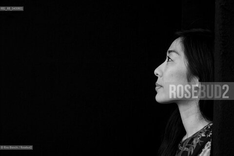 Rome July 11, 2017..Katie Kitamura is a novelist, journalist and critic of American art of Japanese origin, photographed in Rome in the Basilica of Massenzio/Katie Kitamura romanziere, giornalista e critico darte americano di origine giapponese, fotografata a Roma nella Basilica di Massenzio.. ©Rino Bianchi/Rosebud2