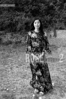 Rome July 11, 2017..Katie Kitamura is a novelist, journalist and critic of American art of Japanese origin, photographed in Rome in the Basilica of Massenzio/Katie Kitamura romanziere, giornalista e critico darte americano di origine giapponese, fotografata a Roma nella Basilica di Massenzio.. ©Rino Bianchi/Rosebud2