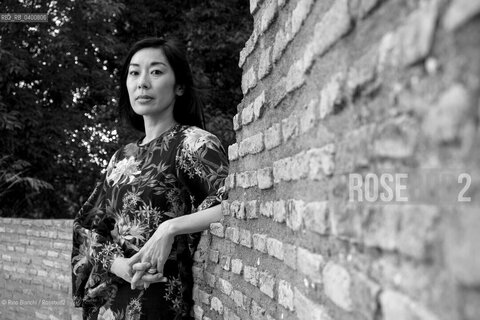 Rome July 11, 2017..Katie Kitamura is a novelist, journalist and critic of American art of Japanese origin, photographed in Rome in the Basilica of Massenzio/Katie Kitamura romanziere, giornalista e critico darte americano di origine giapponese, fotografata a Roma nella Basilica di Massenzio.. ©Rino Bianchi/Rosebud2