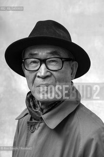 Rome February 3, 2017..Ko Un, South Korean poet, photographed in Romes Piazza di Pietra/Ko Un, poeta sudcoreano, fotografato a Roma in Piazza di Pietra.. ©Rino Bianchi/Rosebud2