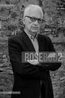 Rome June 10, 2019..Filippo La Porta, essayist, journalist and Italian literary critic, photographed in Rome in the Giardino degli Aranci/Filippo La Porta, saggista, giornalista e critico letterario italiano, fotografato a Roma nel Giardino degli aranci. ©Rino Bianchi/Rosebud2