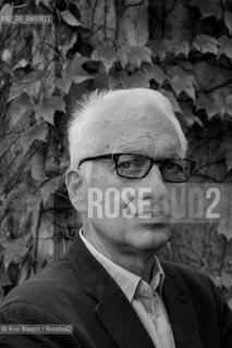 Rome June 10, 2019..Filippo La Porta, essayist, journalist and Italian literary critic, photographed in Rome in the Giardino degli Aranci/Filippo La Porta, saggista, giornalista e critico letterario italiano, fotografato a Roma nel Giardino degli aranci. ©Rino Bianchi/Rosebud2
