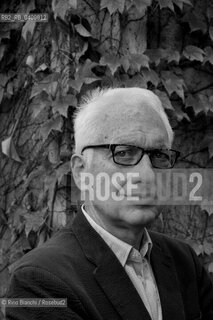 Rome June 10, 2019..Filippo La Porta, essayist, journalist and Italian literary critic, photographed in Rome in the Giardino degli Aranci/Filippo La Porta, saggista, giornalista e critico letterario italiano, fotografato a Roma nel Giardino degli aranci. ©Rino Bianchi/Rosebud2