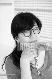 Turin May 18, 2017..Suzy Lee, Korean author and illustrator, photographed in Turin in Lingottos spaces/Suzy Lee, autrice ed illustratrice coreana, fotografata a Torino negli spazi del Lingotto... ©Rino Bianchi/Rosebud2