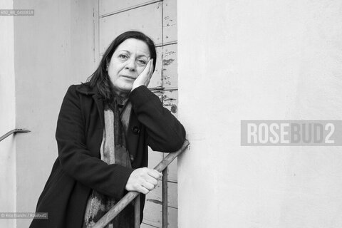 Rome March 8, 2018..Anna Lombardo, Italian poet, photographed in the garden of the Casa Internazionale delle Donne of Rome /Anna Lombardo, poetessa italiana, fotografata nel giardino della Casa Internazionale delle Donne di Roma. ©Rino Bianchi/Rosebud2