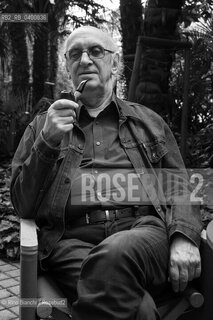 Turin May 12, 2018..Petros Markaris, writer, dramatist, screenwriter and Greek translator of Armenian origin, photographed in Turin in the Lingotto spaces/Petros Markarīs, scrittore, drammaturgo, sceneggiatore e traduttore greco di origine armena, fotografato a Torino negli spazi del Lingotto. ©Rino Bianchi/Rosebud2