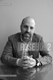 Turin May 11, 2018..Lorenzo Marone, Italian writer, photographed in Turin in the Lingotto spaces/Lorenzo Marone, scrittore italiano, fotografato a Torino negli spazi del Lingotto. ©Rino Bianchi/Rosebud2