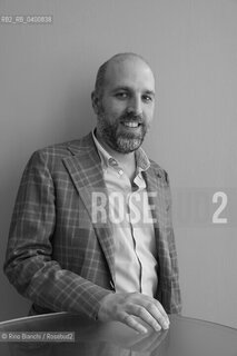 Turin May 11, 2018..Lorenzo Marone, Italian writer, photographed in Turin in the Lingotto spaces/Lorenzo Marone, scrittore italiano, fotografato a Torino negli spazi del Lingotto. ©Rino Bianchi/Rosebud2