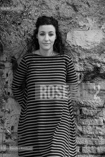 Rome November 10, 2018..Michela Monferrini, writer and poet, photographed in Rome in the district of Testaccio/Michela Monferrini, scrittrice e poetessa, fotografata a Roma nel quartiere di Testaccio. ©Rino Bianchi/Rosebud2