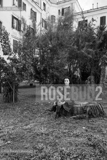 Rome November 10, 2018..Michela Monferrini, writer and poet, photographed in Rome in the district of Testaccio/Michela Monferrini, scrittrice e poetessa, fotografata a Roma nel quartiere di Testaccio. ©Rino Bianchi/Rosebud2