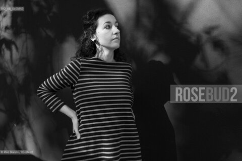 Rome November 10, 2018..Michela Monferrini, writer and poet, photographed in Rome in the district of Testaccio/Michela Monferrini, scrittrice e poetessa, fotografata a Roma nel quartiere di Testaccio. ©Rino Bianchi/Rosebud2