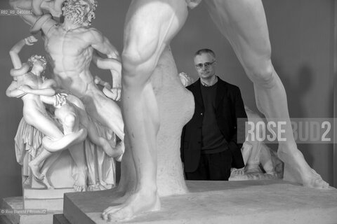 Rome April 11, 2019..Camillo Neri, professor of Greek Language and Literature at the University of Bologna, philologist, Greek scholar, member of the international team of the «Année Philologique» and of the Study Center «The permanence of the classic», co-director of the journal «Eikasmós. Quaderni Bolognesi of Classical Philology », photographed in Rome at the La Sapienza Museum of Classical Art/Camillo Neri, docente di Lingua e Letteratura Greca all’Università di Bologna, filologo, grecista, membro dell’équipe internazionale dell’«Année Philologique» e del Centro Studi «La permanenza del classico», condirettore della rivista «Eikasmós. Quaderni Bolognesi di Filologia Classica», fotografato a Roma negli spazi del Museo di Arte Classica de La Sapienza. ©Rino Bianchi/Rosebud2