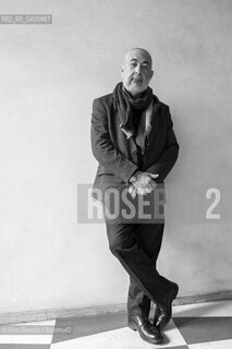 Rome May 6, 2019..Leonardo Padura, writer, essayist, journalist and screenwriter, awarded the Princess of Asturias Prize for Literature, photographed in Rome at Piazza Navona/Leonardo Padura, scrittore, saggista, giornalista e sceneggiatore, insignito del Premio Principessa delle Asturie per la letteratura, fotografato a Roma a Piazza Navona. ©Rino Bianchi/Rosebud2