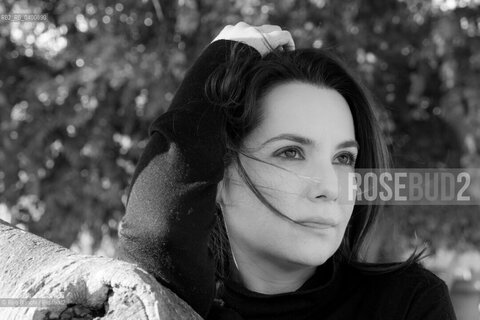 Rome March 29, 2019..Melissa Panarello, also known as Melissa P., writer, television author, astrology expert, photographed in Rome in the park of Villa Celimontana/Melissa Panarello, nota anche come Melissa P., scrittrice, autrice televisiva, esperta di astrologia, fotografata a Roma nel parco di Villa Celimontana. ©Rino Bianchi/Rosebud2