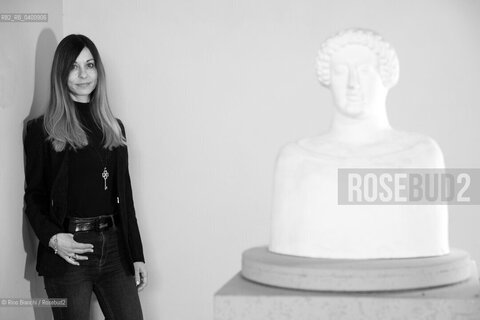 Rome April 11, 2019..Laura Pepe, university professor, essayist and scholar of the Greek world, photographed in Rome in the spaces of the Museum of Classical Art of the La Sapienza University/Laura Pepe, docente universitaria, saggista e studiosa del mondo greco, fotografata a Roma negli spazi del Museo di Arte Classica dellUniversità La Sapienza. ©Rino Bianchi/Rosebud2