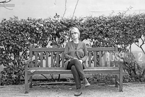 Rome March 8, 2018..Stefania Portaccio, Italian writer and poet, photographed in the garden of the Casa Internazionale delle Donne of Rome /Stefania Portaccio, poetessa e scrittrice italiana, fotografata nel giardino della Casa Internazionale delle Donne di Roma. ©Rino Bianchi/Rosebud2