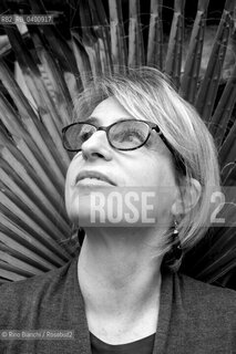 Rome March 8, 2018..Stefania Portaccio, Italian writer and poet, photographed in the garden of the Casa Internazionale delle Donne of Rome /Stefania Portaccio, poetessa e scrittrice italiana, fotografata nel giardino della Casa Internazionale delle Donne di Roma. ©Rino Bianchi/Rosebud2